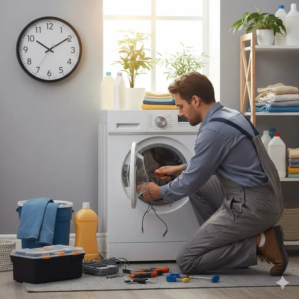 تعمیرات فوری لباسشویی ال جی در منزل در کمتر از ۲ ساعت